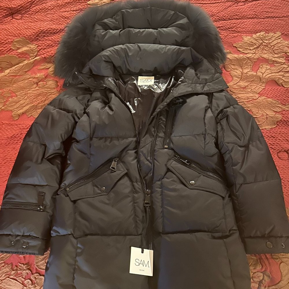 Sam Fur Cruiser Down Coat Size XL  - Never Worn $650